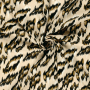 Tissu voile de viscose Léopard Animal Style, abricot pâle