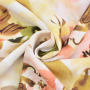 Viscose voile Flowering branch, green