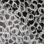 Viscose Voile circles, black