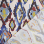Tissu voile de viscose Losanges Colorful Diamonds, beige