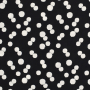 Tissu voile de viscose à pois Dots, noir