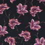 Viscose voile Floral Love, black
