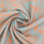 Viscose Voile Ibiza Flowers, apricot