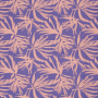 Viscose voile Palm Leaves, paars