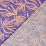 Viscose voile Palm Leaves, paars