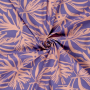 Viscose voile Palm Leaves, paars