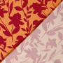 Viscose voile Shadow Flowers, oranje