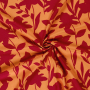 Viscose voile Shadow Flowers, oranje