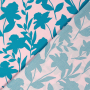 Viscose voile Shadow Flowers, roze