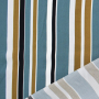 Viscose voile Strepen, petrol