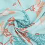 Viscose Voile Tiffany Flowers, mint green