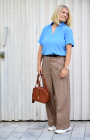 Viscose voile plain, sky blue