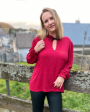 Viskose Voile uni rot