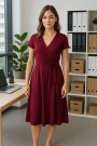 Viscose jersey bordeauxrood