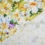 Tissu jersey viscose Fleur Colorful Flowers, jaune