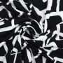 Viscose jersey Cubes, zwart