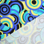 Tissu jersey viscose Cercle géométrique Irregular Circle, jaune