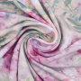 Viscose jersey pioenrozen, beige