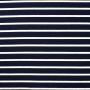 Viskosejersey Small Stripes, marine