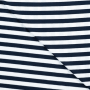 Viskosejersey Stripes, marine