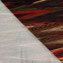 Tissu jersey viscose zig zag, rouge