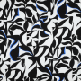 Viscose fabric abstract, black