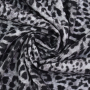 Viscose stof Animal Print, lichtgrijs