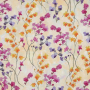 Viscose stof bloemenzee, vanille