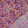 Tissu viscose Mer de fleurs, pourpre
