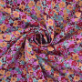 Tissu viscose Mer de fleurs, pourpre