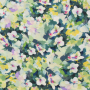 Viscose Fabric flower meadow, green