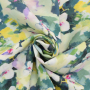 Viscose Fabric flower meadow, green