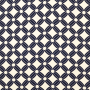 Viscose stof Flower Cubes, marineblauw