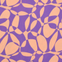 Tissu viscose Géométrique abstrait Going Round, pourpre