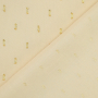 Viscose stof Golden Glamour, crèmekleurig