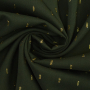 Viscose stof Golden Glamour, mosgroen