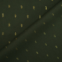 Viscose stof Golden Glamour, mosgroen