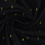 Viscose stof Golden Glamour, zwart
