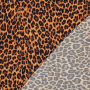 Viscose stof leo, bruin