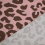 Viscose stof Leo Dots, oudroze