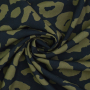 Viscose stof Leo Dots, marineblauw