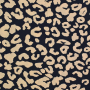 Viscose stof Leo Dots, zwart