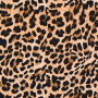 Viscose stof luipaard, bruin