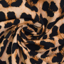 Viscose stof luipaard, bruin