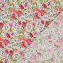 Viscose stof Little Flowers, gebroken wit