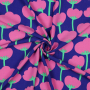 Tissu viscose Nerida Hansen Poppies, pourpre