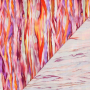 Viscose stof Radiance Abstract stripes, roze
