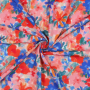 Viscose stof Radiance flowers, roze