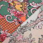 Tissu viscose Royal Flowers, orange