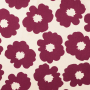 Viscose Fabric Shadow Flowers, cream